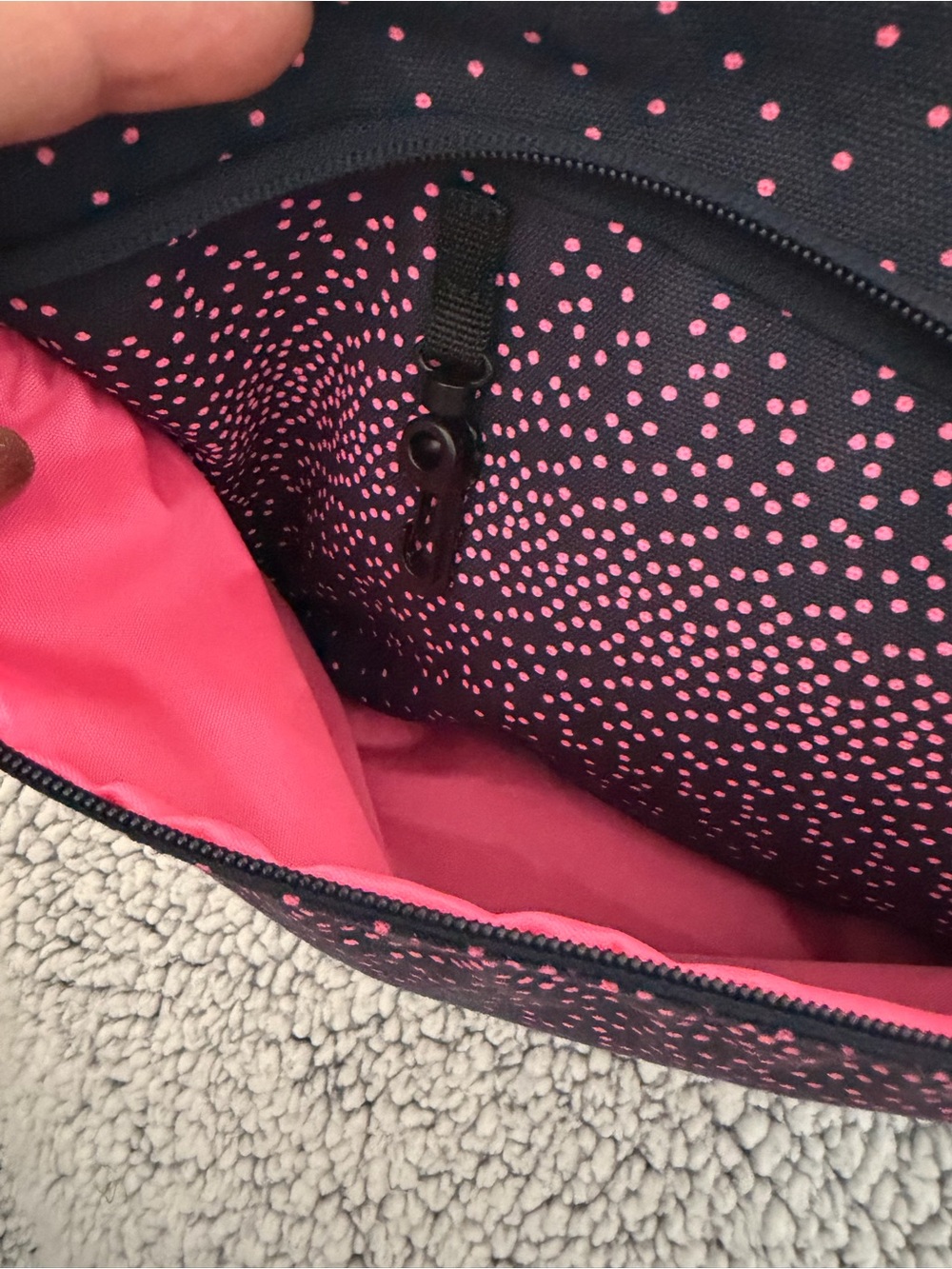 Kavu Black Crossbody with Pink Dot Print - Picture 6 of 10